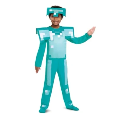 Afbeelding van MINECRAFT (MOJANG), Diamond Armor Fancy Aankleden, Maat XS (3T 4T jaar), Jongens