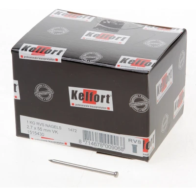 Afbeelding van Kelfort draadnagel verloren kop RVS 2.7 x 55mm 1kg