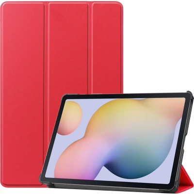 Afbeelding van Case2go Tablet Hoes geschikt voor Samsung Galaxy Tab S7 (2020) Tri Fold Book Case Rood