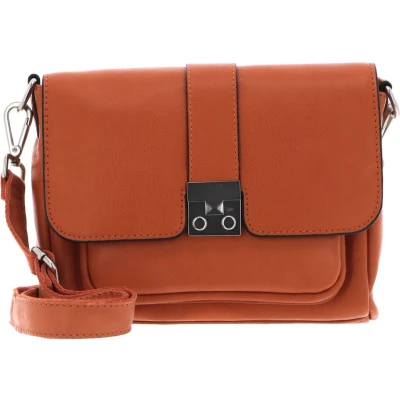 Afbeelding van FREDsBRUDER Leren Schoudertas Treasure Midi Crossbody Bag Burned Orange Oranje