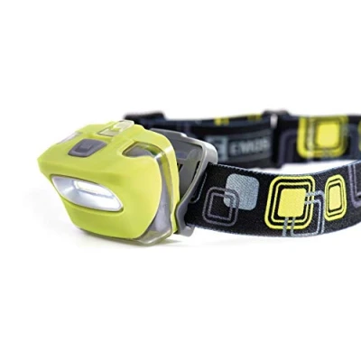 Afbeelding van EMOS E 1450 COB led hoofdlamp/hoofdlamp voor buiten, IP44 waterdicht, schokbestendig, 17 meter lichtafstand, 38 uur looptijd, 150 lumen, 2 W, 4 x 5,9 cm
