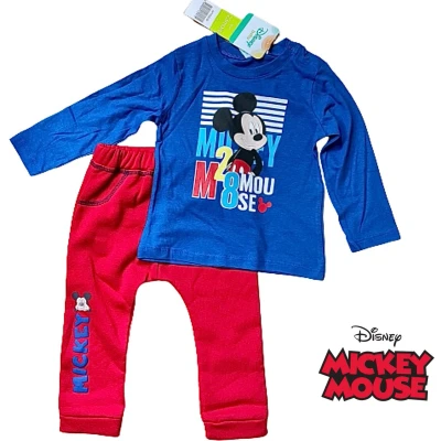 Afbeelding van Disney Mickey Mouse 2 delige set rood maat 80 (18 maanden)