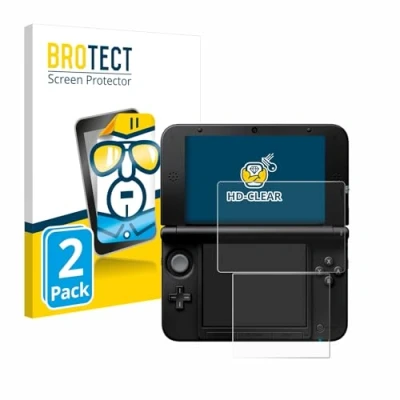 Afbeelding van BROTECT (2 Stuks) Schermbeschermer voor Nintendo 3DS XL SPM7800 Screen Protector Transparant