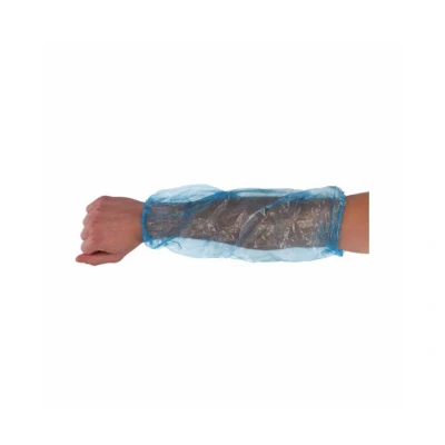 Afbeelding van Mouwovertrek CMT 20x40cm 20mu LDPE blauw