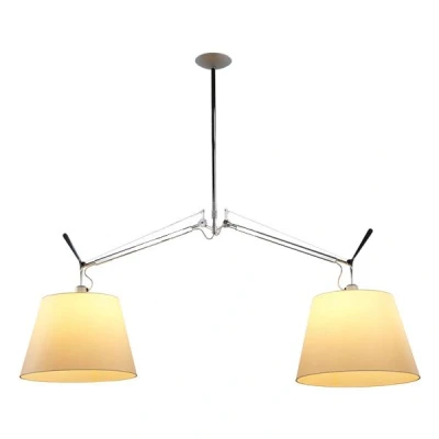 Afbeelding van Artemide Tolomeo Basculante 2 arm hanglamp 24cm perkament