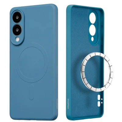 Afbeelding van imoshion Hoesje geschikt voor Samsung Galaxy S25 Edge Color Backcover MagSafe Donkerblauw