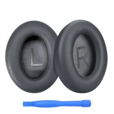 Afbeelding van Vervangende Oorkussens voor Bose NC700 / 700 Noise Cancelling Hoofdtelefoon van MMOBIEL Memory Foam en Protein PU Koptelefoon Isolation Earpads Donker Grijs