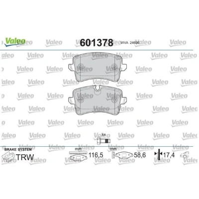Afbeelding van Valeo Remblokset 601378