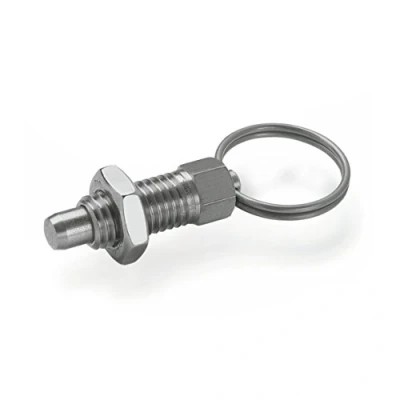 Afbeelding van Ganter Normelemente GN 717 8 M12 AK NI roestvrijstalen vergrendelbouten, zilver, 2 stuks