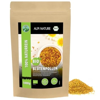 Afbeelding van Organisch bijenpollen (1kg), natuurlijk bijenpollen, gedroogd, zonder toevoegingen van veelkleurig stuifmeel