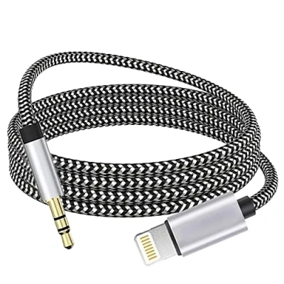 Afbeelding van Wahbite Lightning naar 3,5 mm audiokabel, compatibel met iPhone 13/12/11/XR/XS/X/8/7/6 Plus/SE 2, iPad