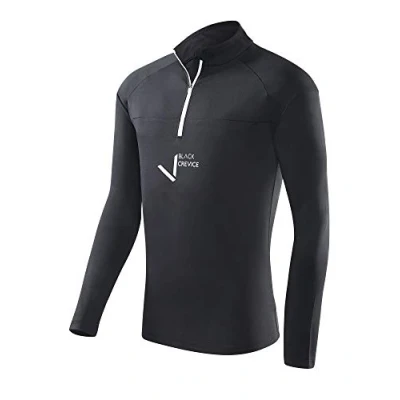 Afbeelding van Black Crevice Heren ski rolli met ritssluiting, functioneel herenshirt lange mouwen, herenshirt, maten, flexibel en ademend mouwen
