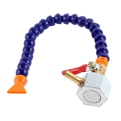 Afbeelding van uxcell A15080700ux0569 Flexibele Olie Koelvloeistof Pijpslang 1/4BSP Draad W Magnetische Basis 35cm Lang