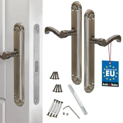 Afbeelding van Kotarbau Deurklink, blind schild, deurkruk, deurbeslag, deurgarnituur, lang deurkrukset, binnendeur, buitendeur, handgreep, poortbeslag