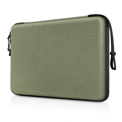 Afbeelding van FINPAC Harde laptop beschermhoes, 15,3 inch MacBook Air M3/A3114 M2/A2941 2024 2023, 16&quot; Pro M3/M2/M1 A2991 A2780 A2485 A2141, schokdempende draagtas voor 15&quot; surface laptop/book