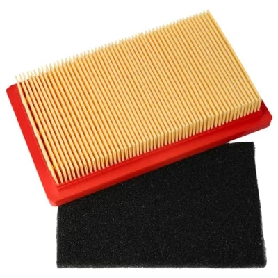 Afbeelding van vhbw Vervangende filterset (1 x voorfilter, 1 luchtfilter), compatibel met Fleurelle BM 45 OHV grasmaaier, 14,5 8,5 2,8 cm, oranje/zwart