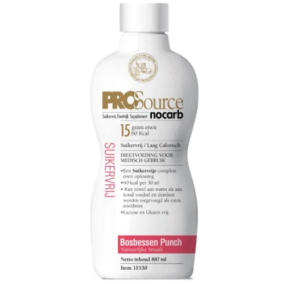 Afbeelding van Prosource Nocarb bosbessen 4x 887 ml