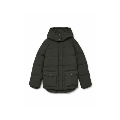 Afbeelding van Vero Moda Diana Winterjas, Dames, Maat: Small, Peat