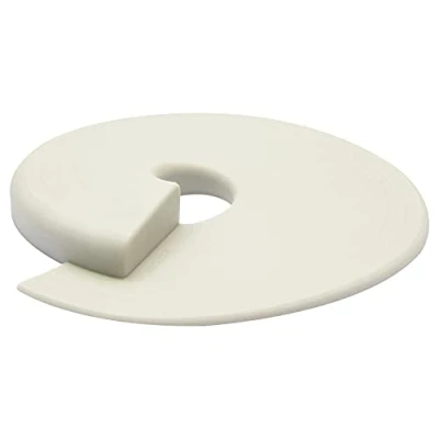 Afbeelding van WAGNER Deurstopper/deur wig diameter Ø 110 x 13 mm, hoogwaardig kunststof, lichtgrijs, om onder te schuiven en vast klemmen, fixeert de deur, beschermt deur muur Design Award 15697901
