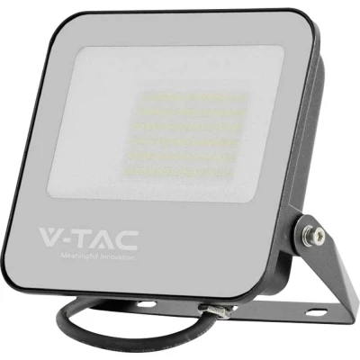 Afbeelding van V TAC VT 4456 Zwarte LED Schijnwerper 185lm/w IP65 50W 9250 Lumen 6500K