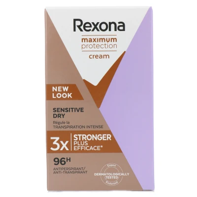 Afbeelding van 6x Rexona Deo Cream Stick Maximum Protection Sensitive Dry 45ml