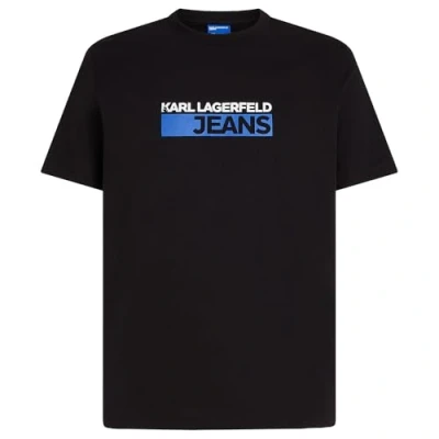 Afbeelding van Karl Lagerfeld Jeans SLIM LOGO TEE Tshirt print, Heren, Maat: Large, Black