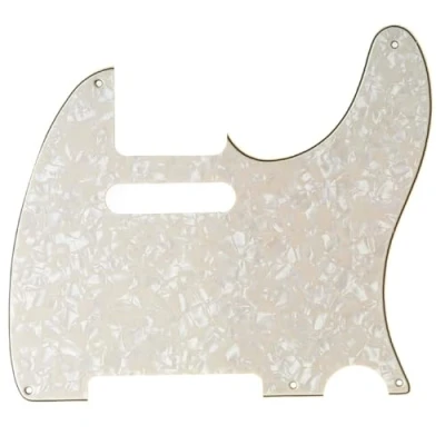 Afbeelding van Musiclily 5 Schroefgaten Vintage Tele Gitaar Slagplaat voor Fender USA/Mexican Standard Telecaster, 4 laags Parchment Pearl