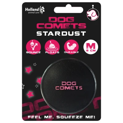 Afbeelding van Dog Comets Ball Stardust Medium Hondenspeelgoed Zwart&amp;Roze