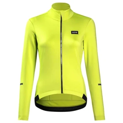 Afbeelding van GORE WEAR Progress Thermo fietstrui voor dames, Selected Fabrics, 36, neon geel