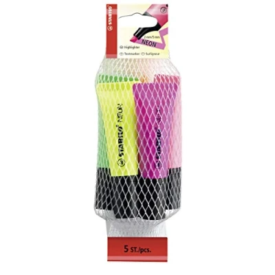 Afbeelding van STABILO Neon Pack markeerstift 5 stuks