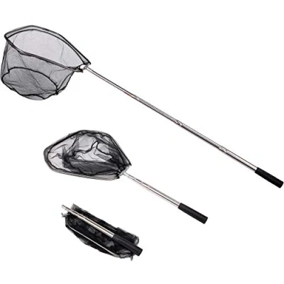 Afbeelding van Restcloud Visschepnet met telescoopstanggreep, uittrekbaar tot 127 cm, 91,4 cm aluminium handgreep, 48 inch volledig verlengd