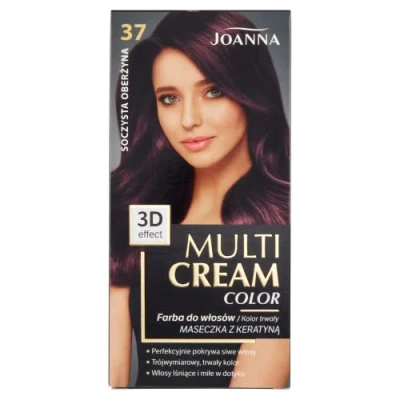 Afbeelding van Joanna Multi Cream Color Hair Dye 37 Juicy Aubergine