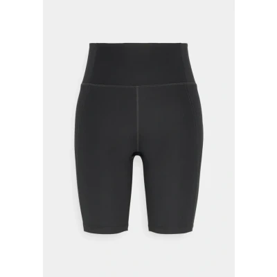 Afbeelding van Girlfriend Collective dames High waist skinny fit compressie fietsbroek in de kleur Zwart, maat: XS