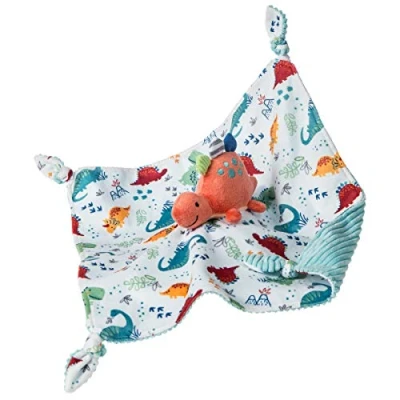 Afbeelding van Mary Meyer Pebblesaurus Stuffed Animal Security Blanket, 33 x Centimetres, Coral Dinosaur