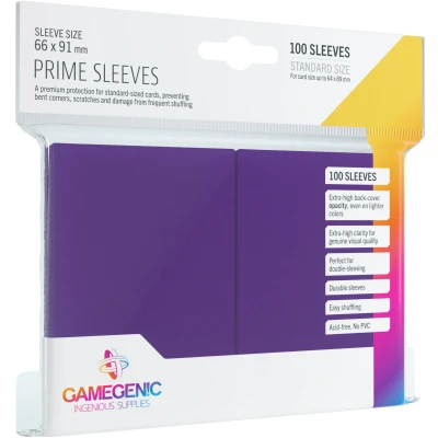 Afbeelding van Gamegenic Sleeves Prime Purple (100 stuks)