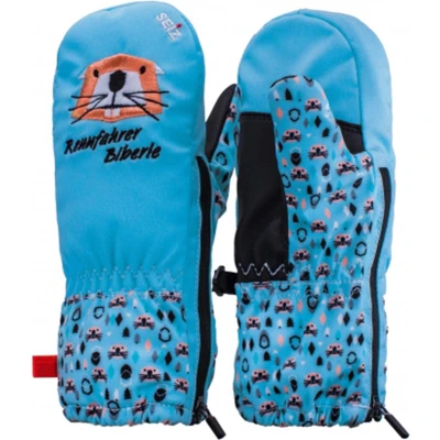 Afbeelding van Seiz Handschoenen Biberle Kinderwintersneeuwwanten WGL00015 03 blauw
