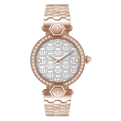 Afbeelding van Philipp Plein Couture Dameshorloge Rosékleurig PWEAA0821