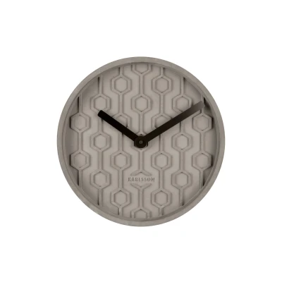 Afbeelding van Karlsson Wandklok Honeycomb Donkergrijs