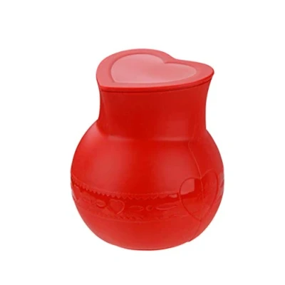 Afbeelding van Dr. Oetker Siliconen smeltpan met deksel FLEXXIBLE Love, smelten van chocolade, vaatwasmachinebestendig, magnetronbestendig, inhoud 250 ml (kleur: rood), hoeveelheid: 1 stuk