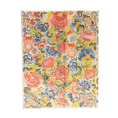 Afbeelding van Pear Garden (Peking Opera Embroidery) Ultra 12 month Verso Hardback Dayplanner 2025 (Wrap Closure)