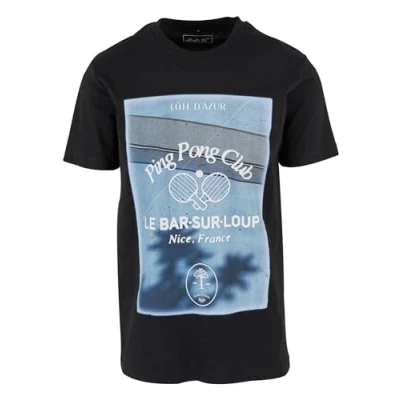 Afbeelding van Mister Tee PING PONG CLUB Tshirt print, Heren, Maat: XS, Black