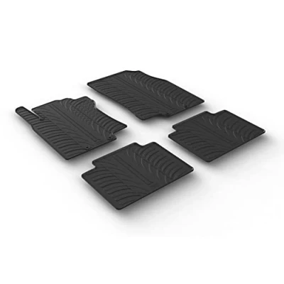 Afbeelding van Gledring Rubbermatten passend voor Nissan X Trail 2014 (T profiel 4 delig + montageclips)
