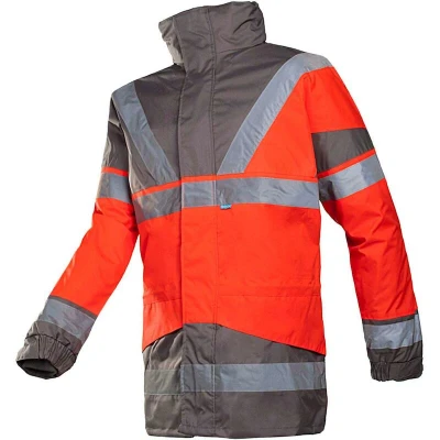 Afbeelding van Sioen SKOLLFIELD jas 41 03010163 HV Rood/Grijs