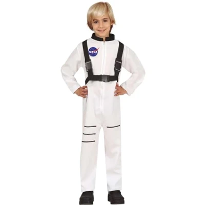 Afbeelding van Fiestas Guirca Verkleedpak Astronaut Jongens Polyester Wit Maat 98/104