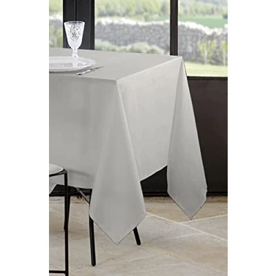 Afbeelding van Stof Lovely CASA Tafelkleed, afmetingen 145 x 240 cm, 100% polyester, kleur: linnen, model Nelson, rechthoekig, tafellinnen, wasbaar op 30 graden, uitzonderlijke kwaliteit