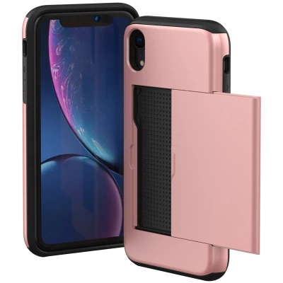 Afbeelding van Apple iPhone Xr Hoesje Kunststof iMoshion Hardcase/Backcover Rosé goud Telefoonhoesje