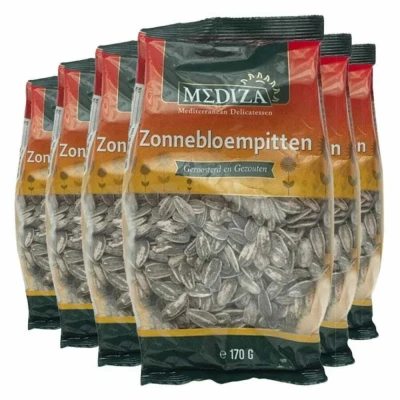 Afbeelding van 6x Mediza Zonnebloempitten 170 gr