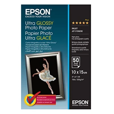 Afbeelding van Epson Ultra Glossy 10x15 Photo Paper 300g 50vel (S041943)