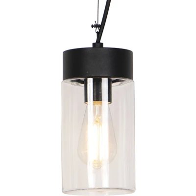Afbeelding van QAZQA Moderne hanglamp zwart IP44 Jarra