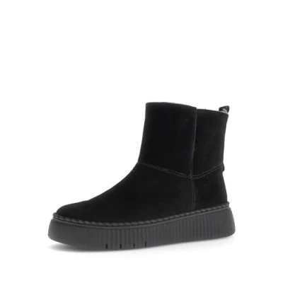 Afbeelding van Gabor Chelsea laarzen voor dames, beste pasvorm, lamsvacht, warme voering, Zwart 17, 43 EU